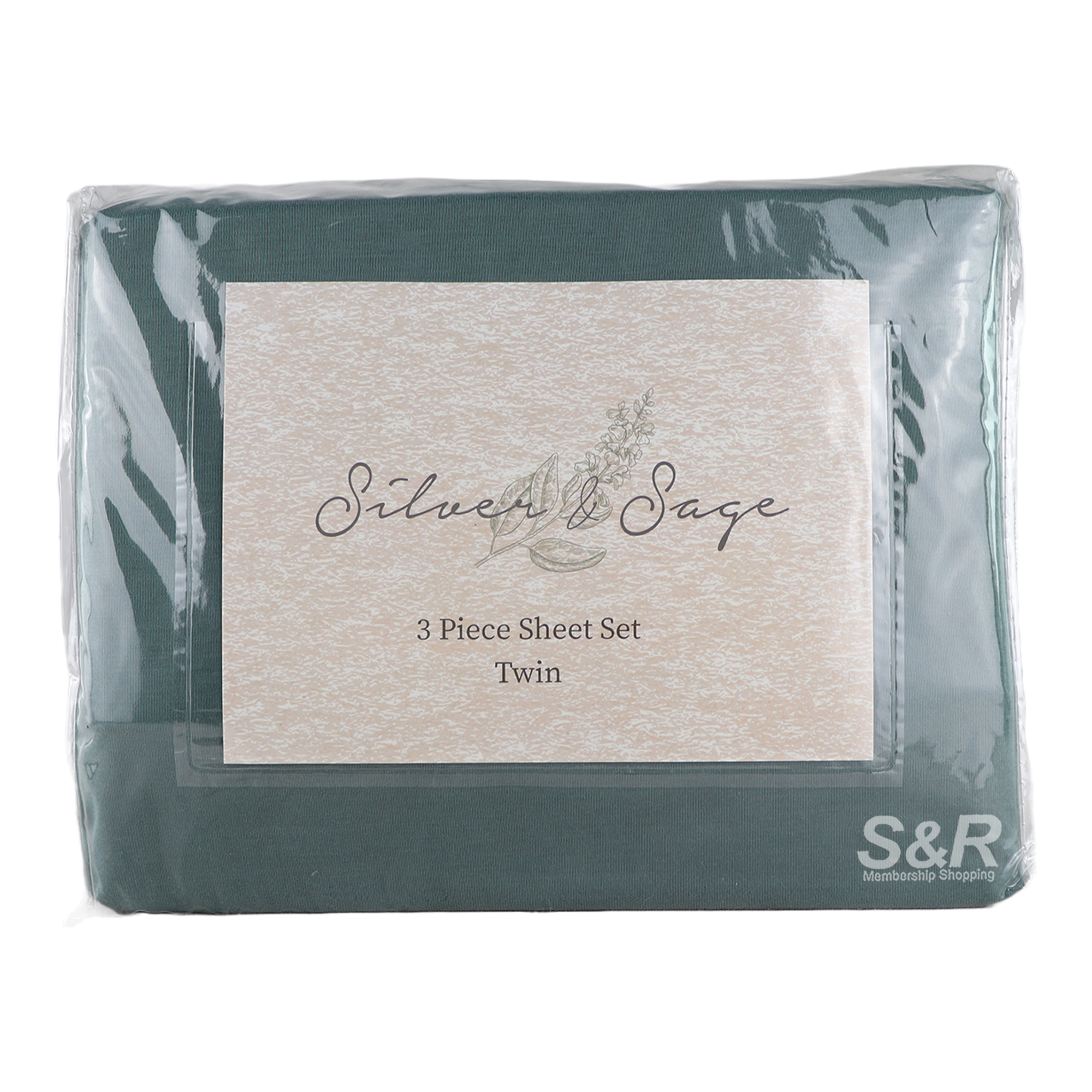 Silver and Sage Twin Sheet Set Silver and Sage Twin Sheet Set